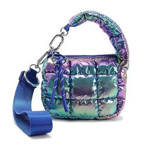 Women's Cute Mini Quilted Wristlet Gift Pouch Puffer Evening Bag